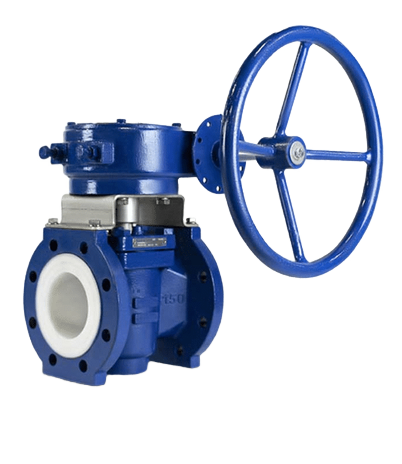 PTFE/PFA beklede plugafsluiter voor gebruik in de petrochemie & chemische industrie