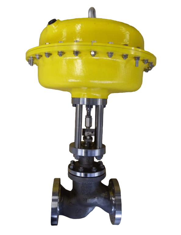 Regelklep met balgafdichting geschikt voor gevaarlijke toepassingen.