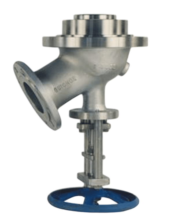 Tankafsluiter met opkomende schijf