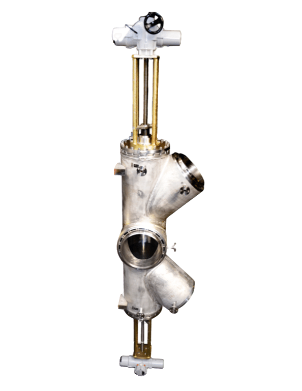 Schijfmeervoudige klep of verdeelklep