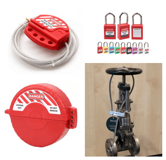 Lockout Tagout (LOTO) voor het veilig vergrendelen van elk type handafsluiter